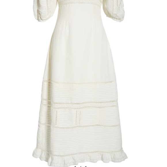 🦋 SEA NY poppy pintuck midi dress 6 - Picture 6 of 8